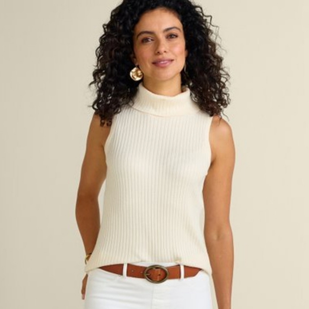 Turtleneck tank sweater
